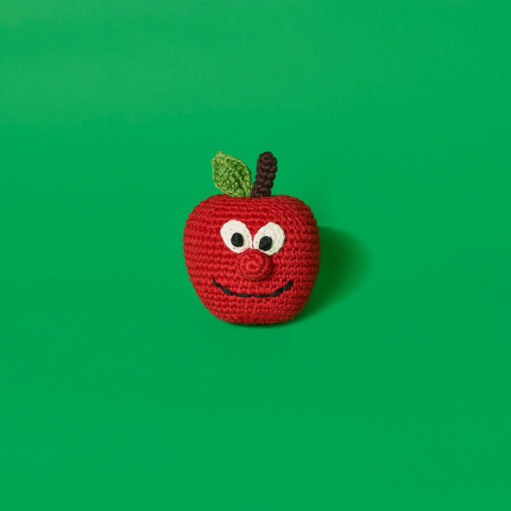 Crochet Apple Toy for Dogs