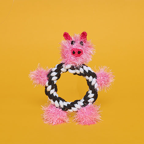 Pig Rope Chew Toy for Dogs
