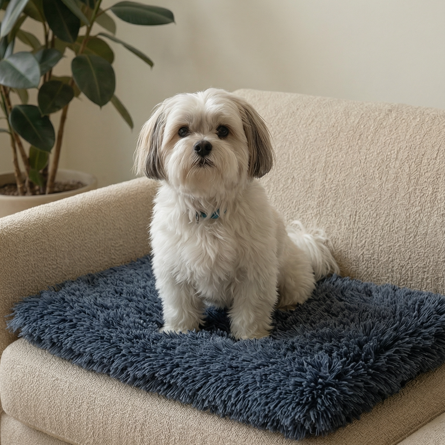 Cosy Fluffy Coral Fleece Warm Oversized Pet Mat