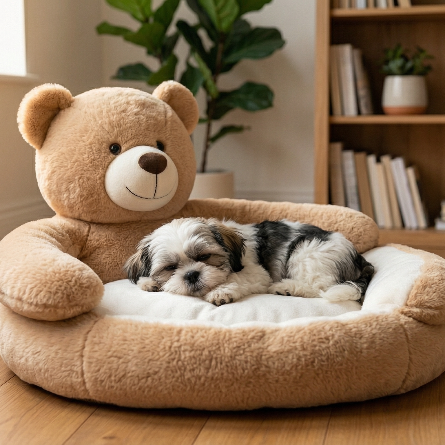 Cuddle Bear Breathable Coral Soft Pet Bed