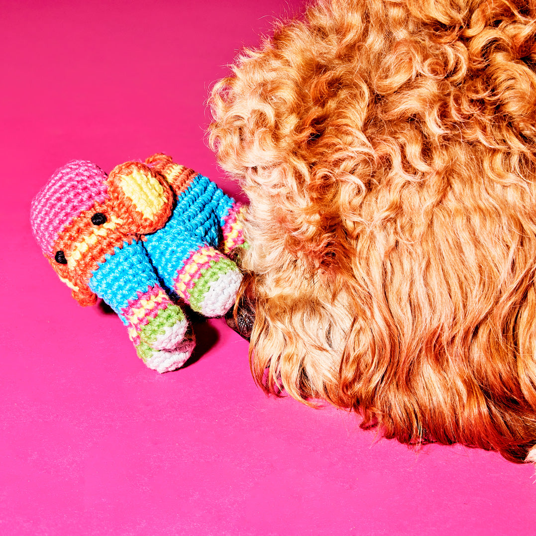 Crochet Elephant Toy for Dogs