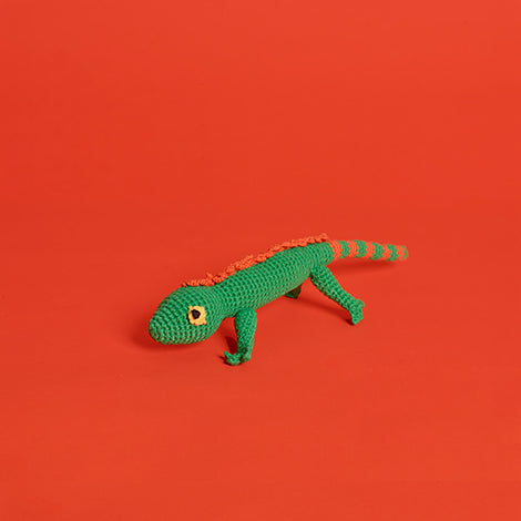 Cotton Crochet Lizard Toy for Dogs