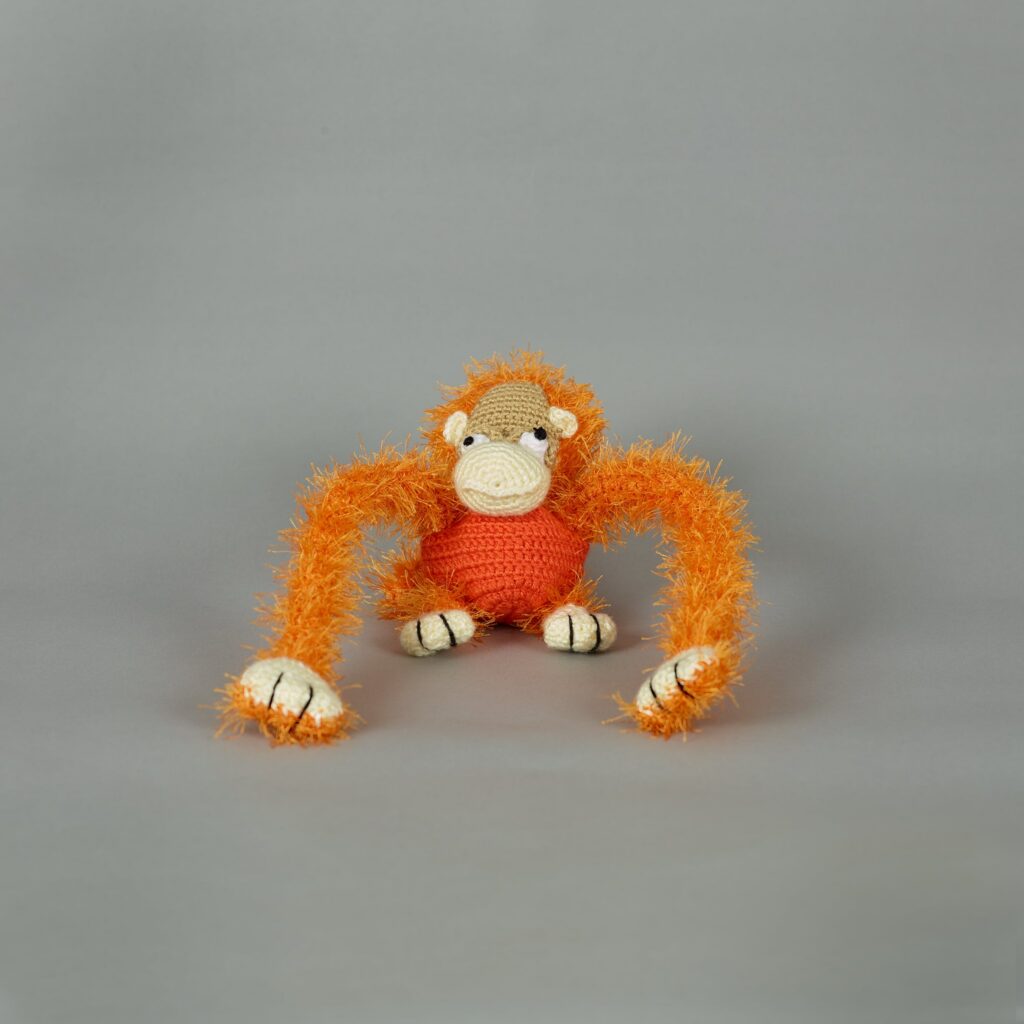 Crochet Monkey Toy for Dogs