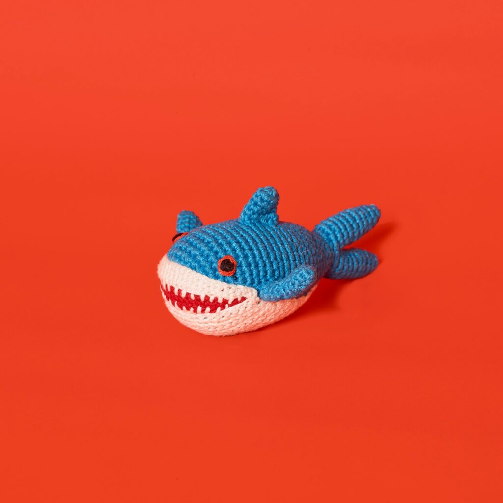 Crochet Shark Toy for Dogs