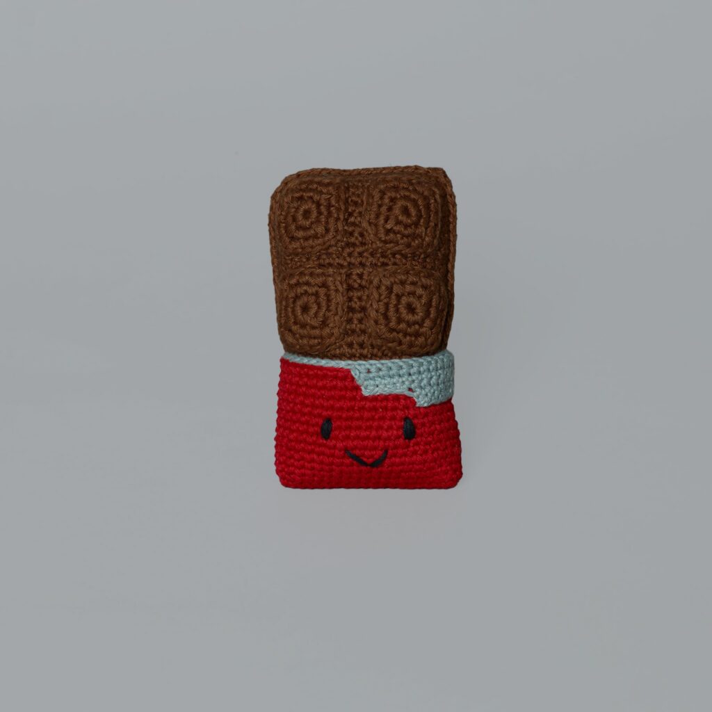 Crochet Chocolate Bar Toy for Dogs