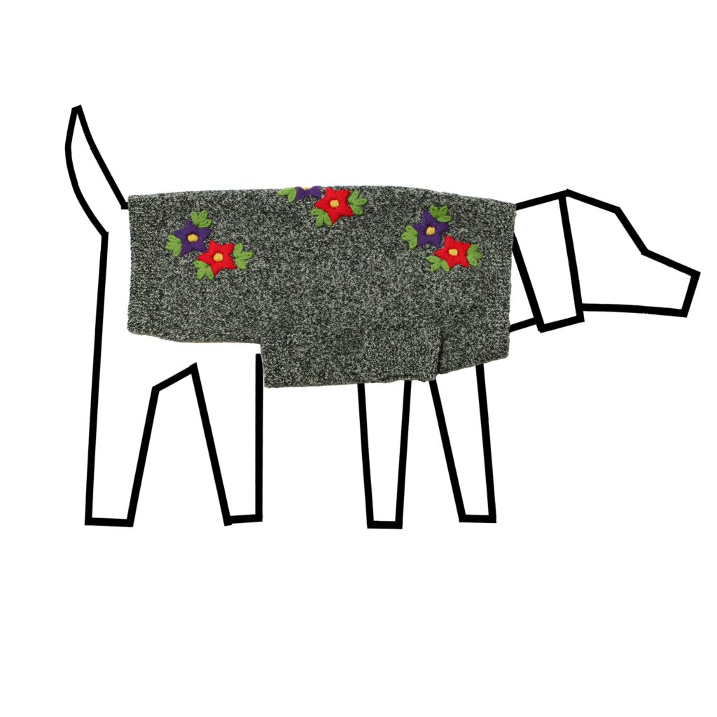 Embroidered Flower Sweater for Dogs