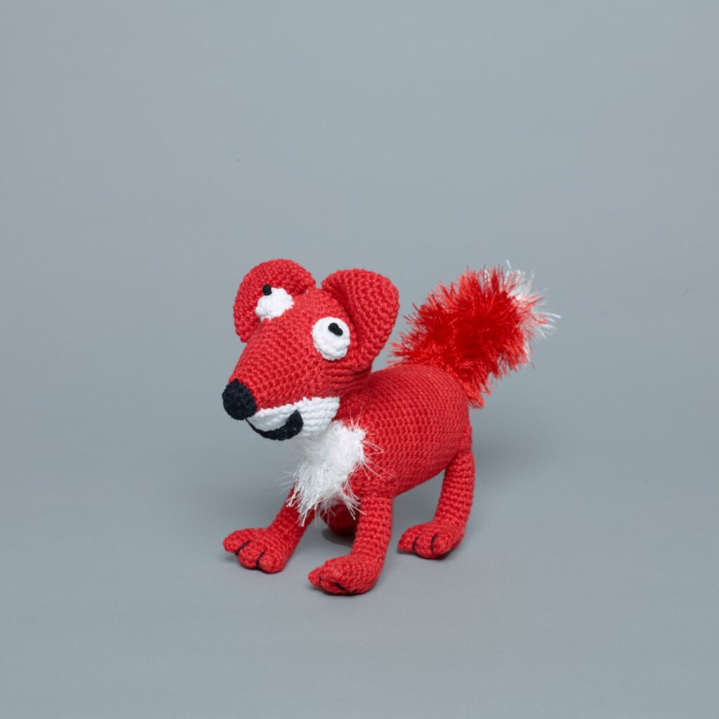 Crochet Fox Toy for Dogs