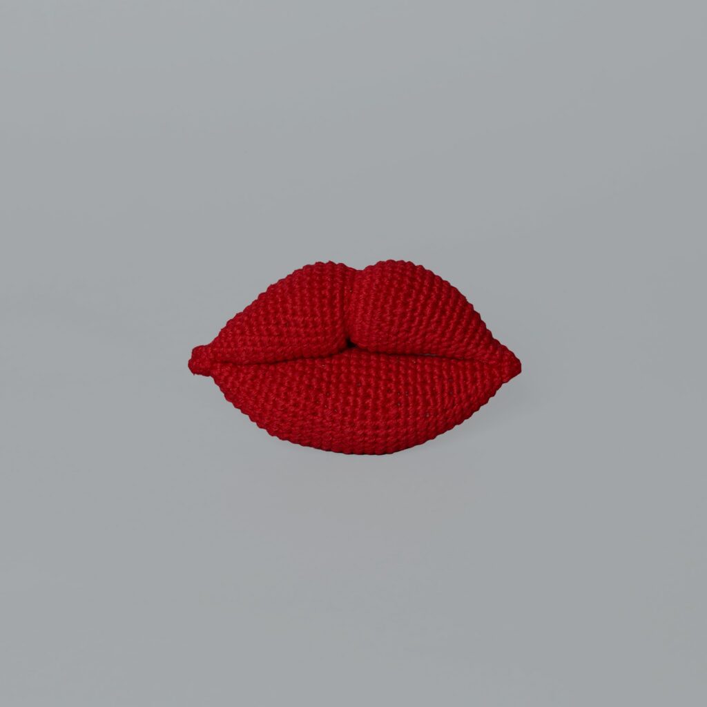Crochet Lips Toy for Dogs