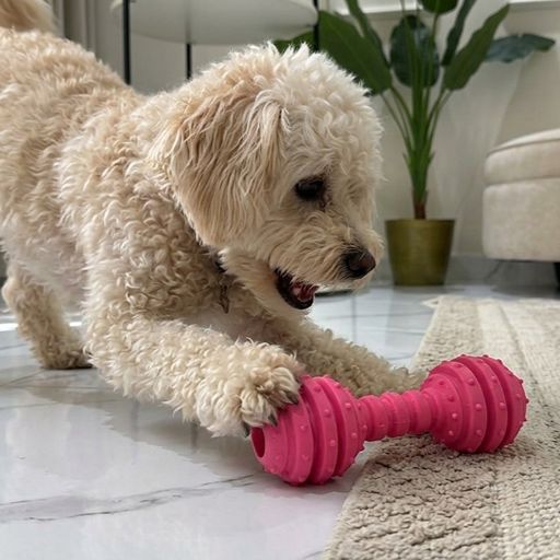 Trio Natural Teething Rubber Chew Dog Toy