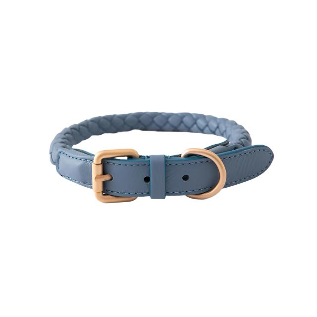 Dessert Leather Weave Dog Collar