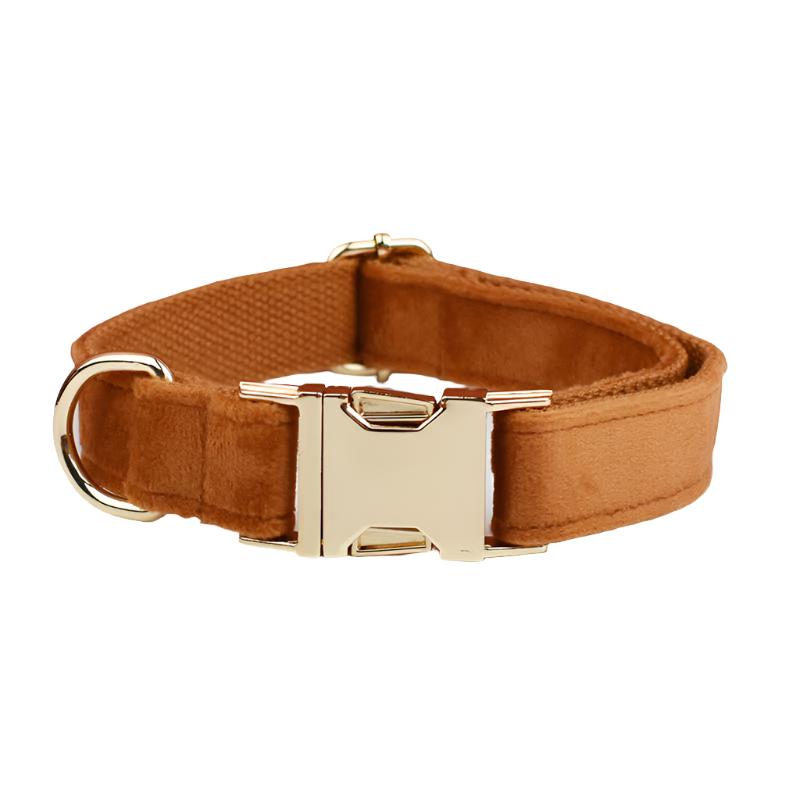 Formal Nylon Set Onyx Trim Dog Collar