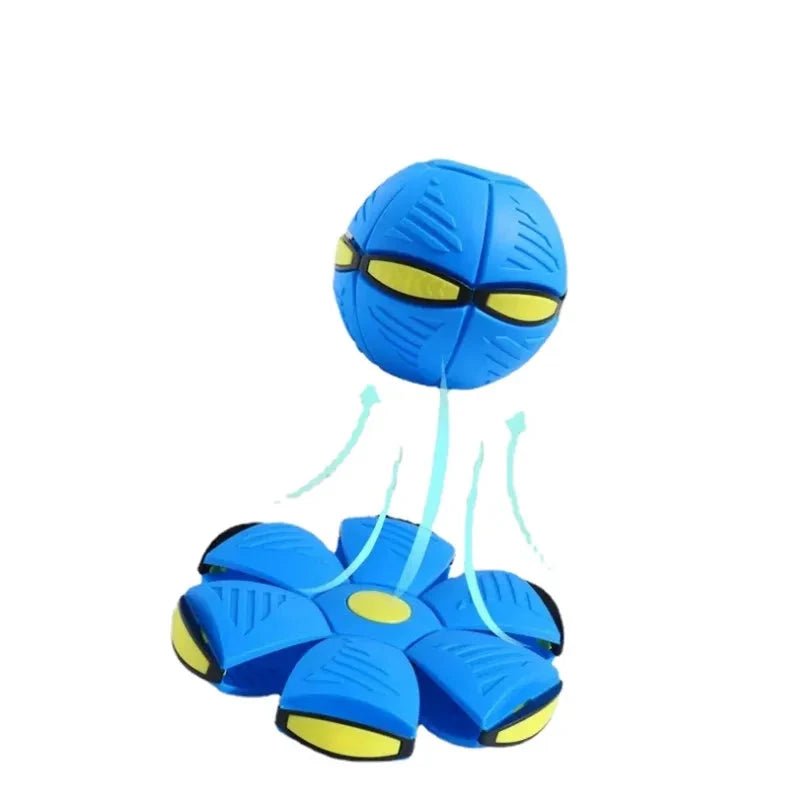 UFO Flat Throw Disc Ball Dog Toy