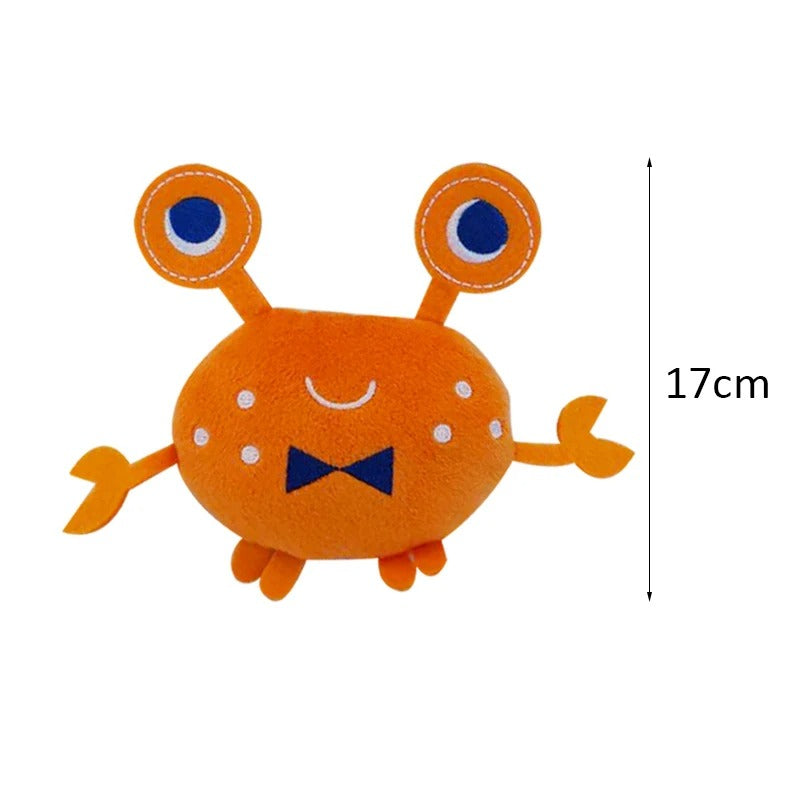 Squeaky Fleece Animal Chew Toy