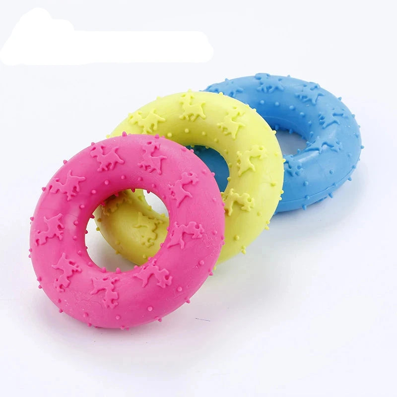 Trio Natural Teething Rubber Chew Dog Toy